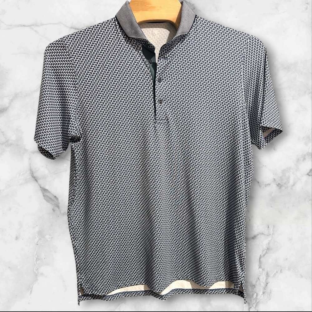 Greyson Wolvestooth Polo Shirt Men XL Performance Button-Down collar